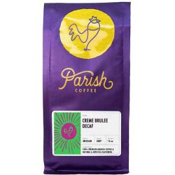 Parish Coffee Creme Brulee flavored coffee decaf