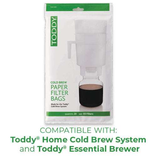 Toddy home brewing paper filter bags, 20 ct.